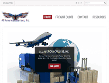 Tablet Screenshot of aa-carriers.com